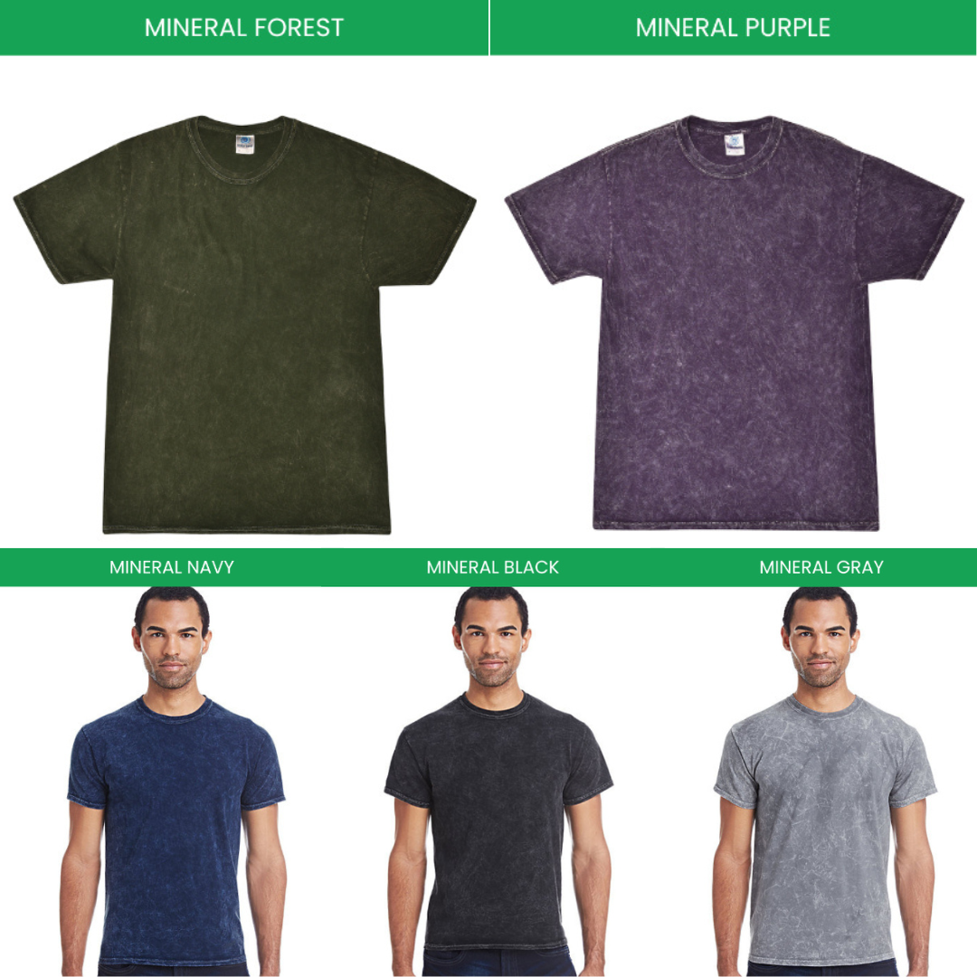 Mineral Wash T shirt Color Chart - The Apothecary Diaries Store