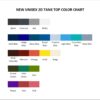 tank top color chart - The Apothecary Diaries Store